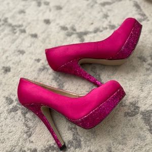 Glitter Pink Heels